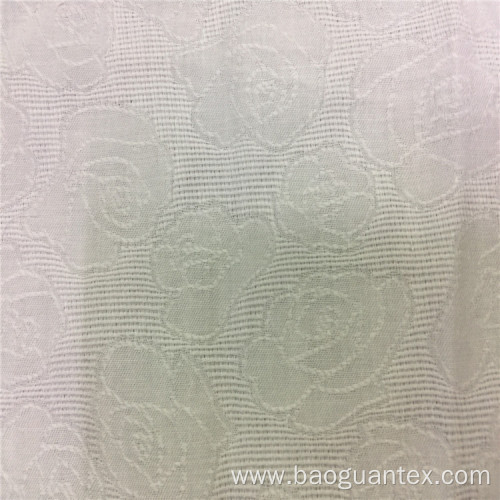 Flower Pattern 100% Cotton Jacquard Dobby Cloth